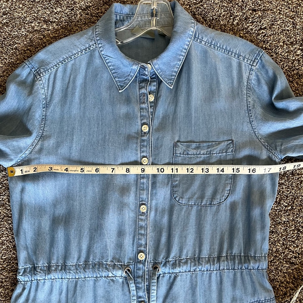 Athleta Denim Blue Shirt Dress - Picture 6 of 9